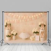 Aperturee - Aperturee Floral Ballet Shoes Skirts Sweet Cake Smash Backdrop